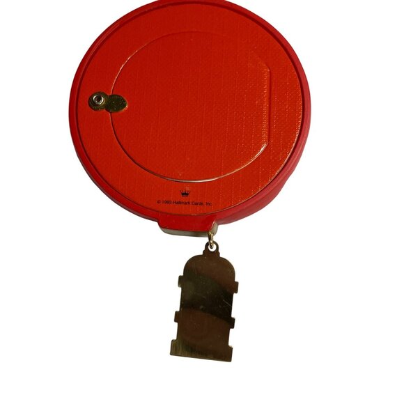 1993 Hallmark "Perfect Pooch" Red Dog Collar Photo Holder Ornament - Picture 10 of 12